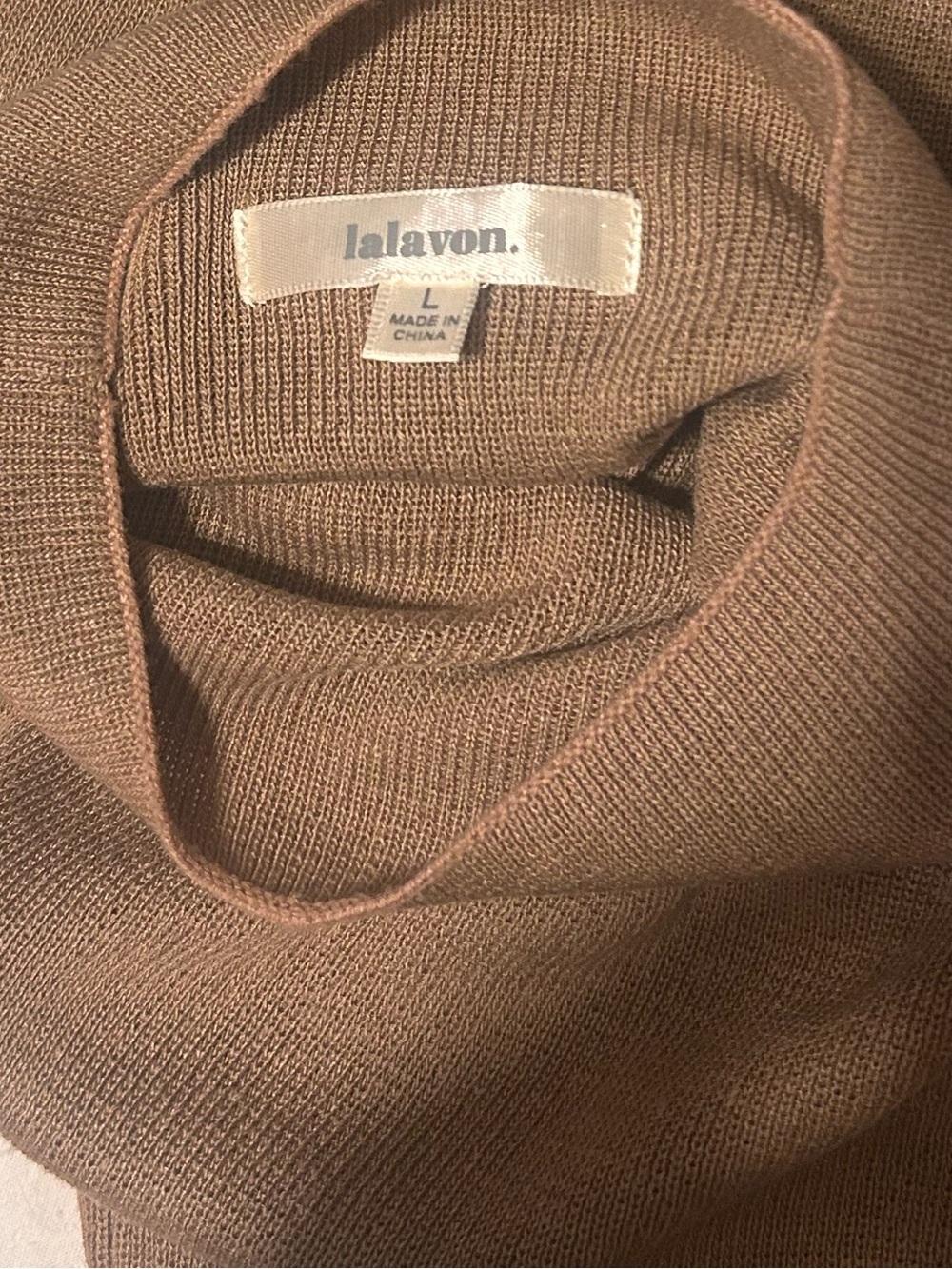 NWOT Lalavon Sleeveless Midi Dress in Brown - Picture 3 of 4